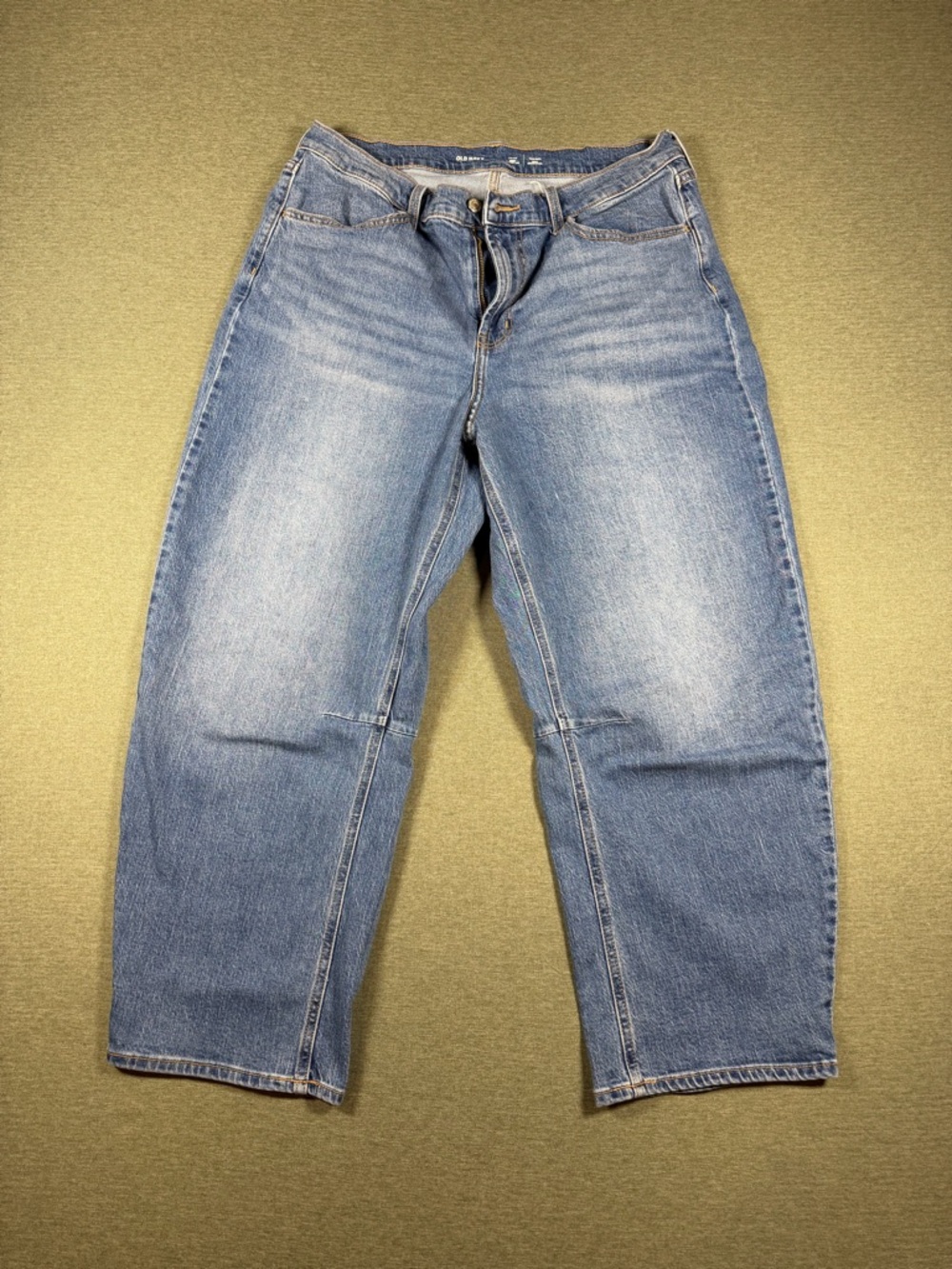 Old Navy High-Rise Wide-Leg Jeans - Medium Blue Wash